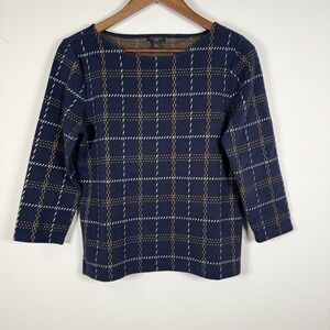 Ann Taylor Factory Women's Petite Baby Windowpane Plaid‎ Size Med Petite Career